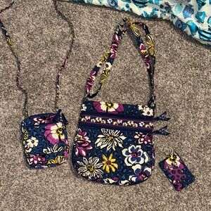 Vera Bradley Floral cheetah Crossbody Set Mommy & Me